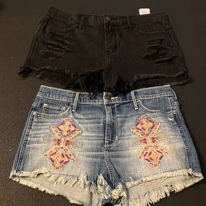 Hollister shortie shorts SZ 11. Set of 2.